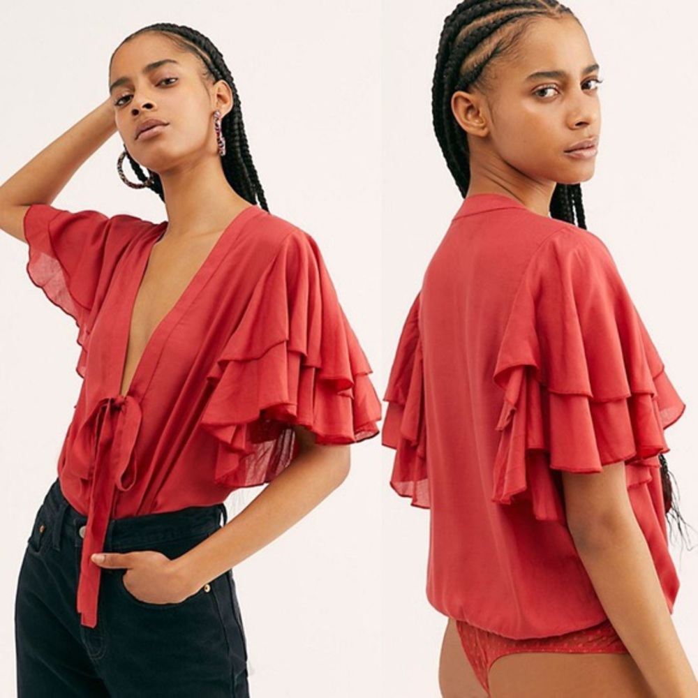 Free People Call Me Later Bodysuit